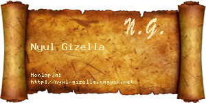 Nyul Gizella névjegykártya